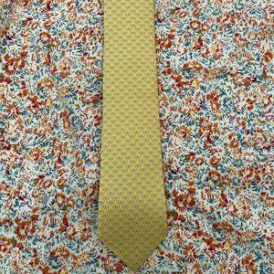 Yellow Ferragamo Tie